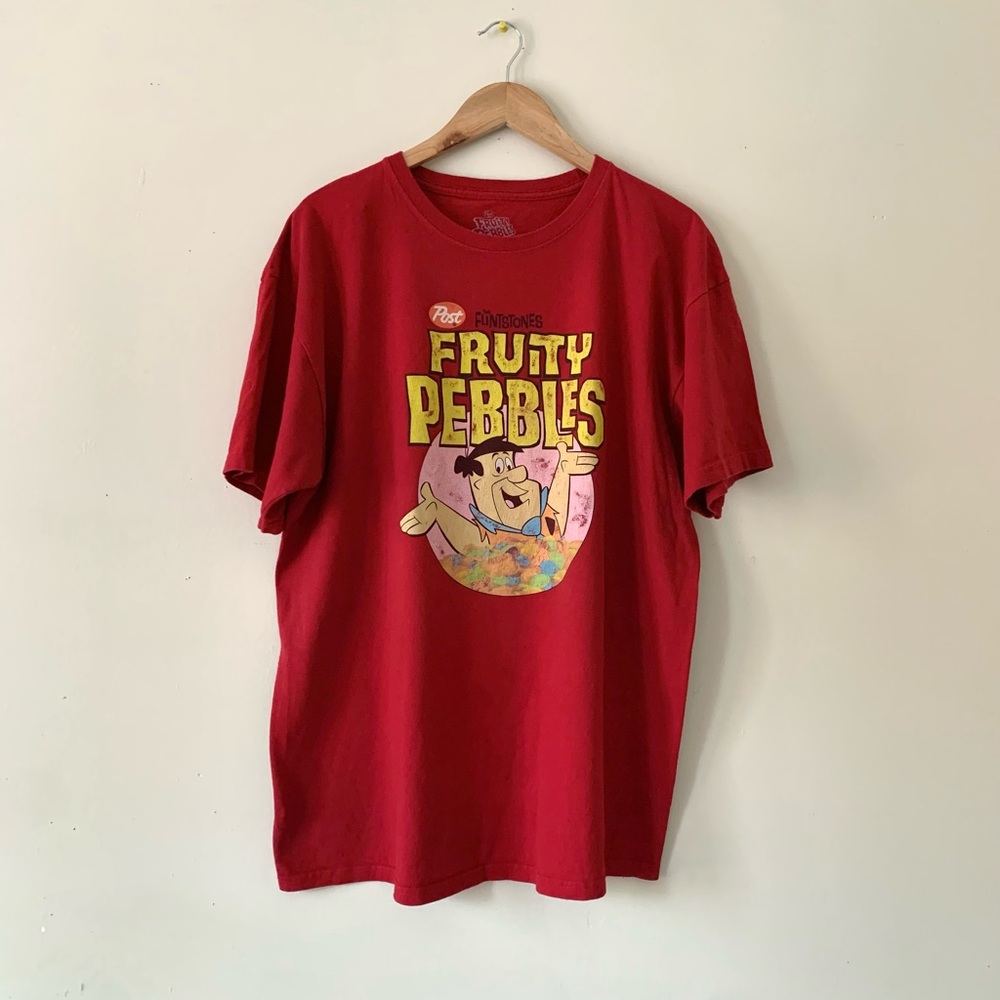 Post Fruity Pebbles The Flintstones Res Post Graphic T-Shirt - Tee